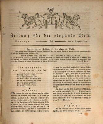 Zeitung für die elegante Welt Montag 1. August 1825