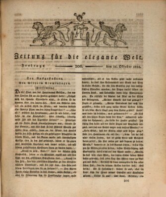 Zeitung für die elegante Welt Freitag 21. Oktober 1825