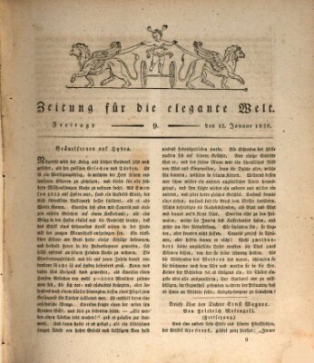 Zeitung für die elegante Welt Freitag 13. Januar 1826