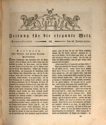 Zeitung für die elegante Welt Samstag 14. Januar 1826