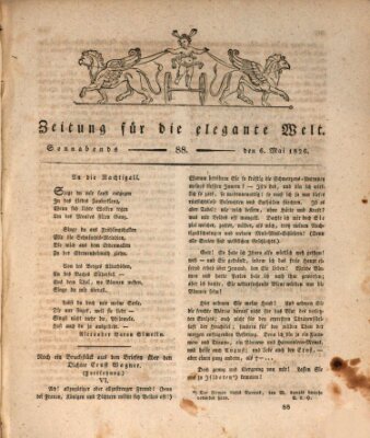 Zeitung für die elegante Welt Samstag 6. Mai 1826