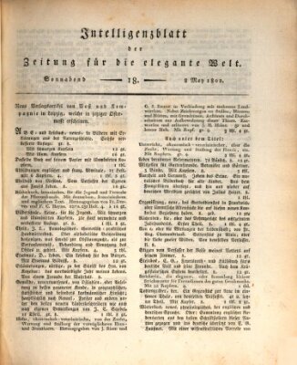 Zeitung für die elegante Welt Samstag 8. Mai 1802