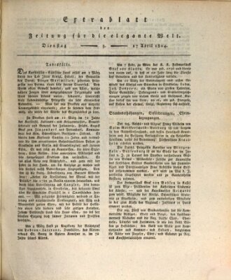 Zeitung für die elegante Welt Dienstag 17. April 1804