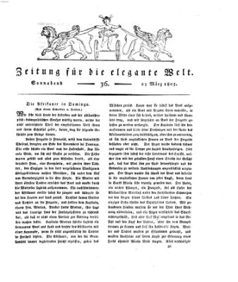 Zeitung für die elegante Welt Samstag 23. März 1805