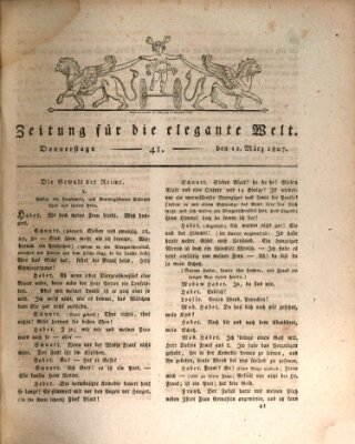 Zeitung für die elegante Welt Donnerstag 12. März 1807