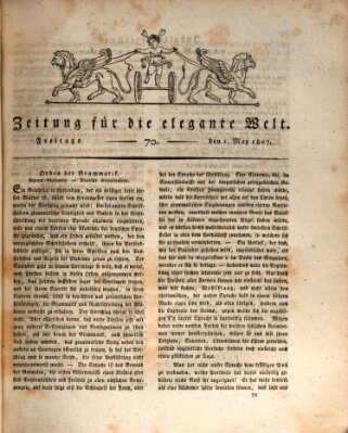 Zeitung für die elegante Welt Freitag 1. Mai 1807
