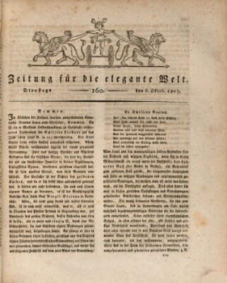 Zeitung für die elegante Welt Dienstag 6. Oktober 1807