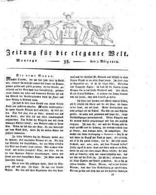 Zeitung für die elegante Welt Montag 7. März 1808