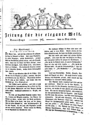 Zeitung für die elegante Welt Donnerstag 12. Mai 1808