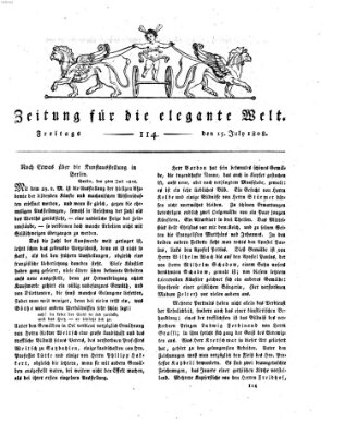 Zeitung für die elegante Welt Freitag 15. Juli 1808