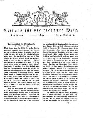 Zeitung für die elegante Welt Freitag 30. September 1808