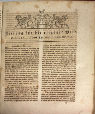Zeitung für die elegante Welt Freitag 28. April 1809