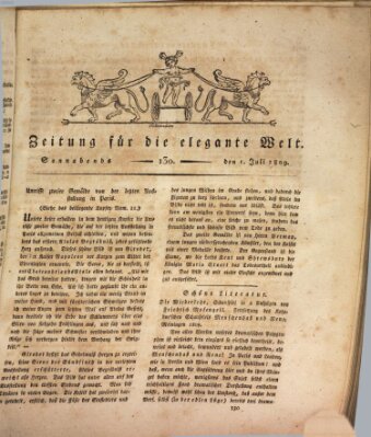 Zeitung für die elegante Welt Samstag 1. Juli 1809