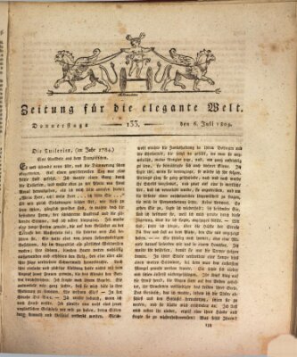 Zeitung für die elegante Welt Donnerstag 6. Juli 1809