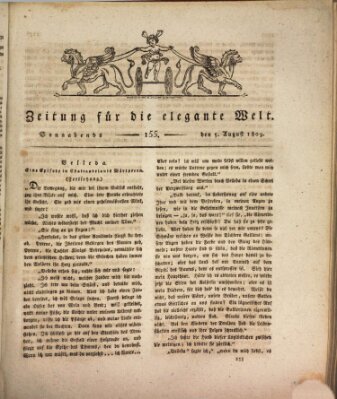 Zeitung für die elegante Welt Samstag 5. August 1809