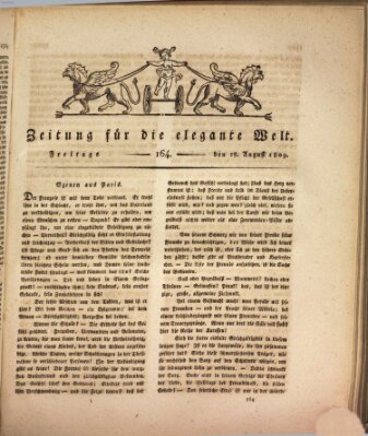 Zeitung für die elegante Welt Freitag 18. August 1809