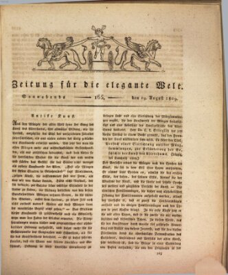 Zeitung für die elegante Welt Samstag 19. August 1809