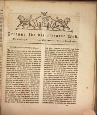 Zeitung für die elegante Welt Dienstag 22. August 1809