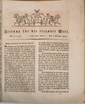 Zeitung für die elegante Welt Montag 9. Oktober 1809