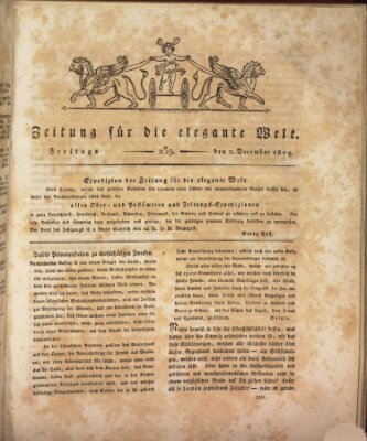 Zeitung für die elegante Welt Freitag 1. Dezember 1809