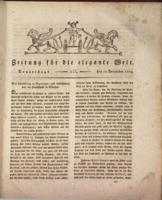 Zeitung für die elegante Welt Donnerstag 21. Dezember 1809