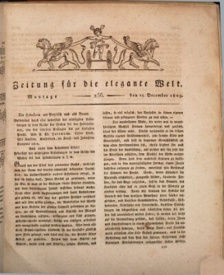 Zeitung für die elegante Welt Montag 25. Dezember 1809