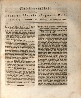 Zeitung für die elegante Welt Dienstag 20. November 1810