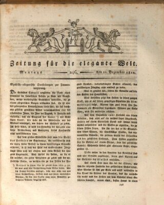 Zeitung für die elegante Welt Montag 10. Dezember 1810