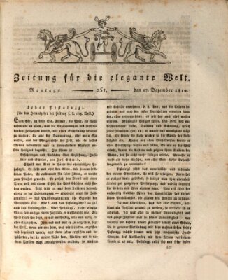 Zeitung für die elegante Welt Montag 17. Dezember 1810