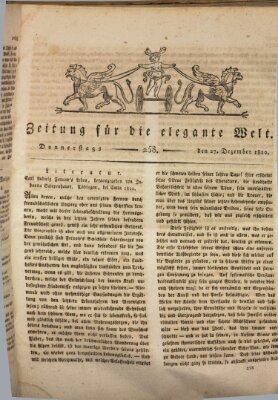 Zeitung für die elegante Welt Donnerstag 27. Dezember 1810