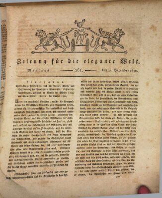 Zeitung für die elegante Welt Montag 31. Dezember 1810