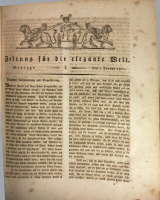 Zeitung für die elegante Welt Montag 7. Januar 1811