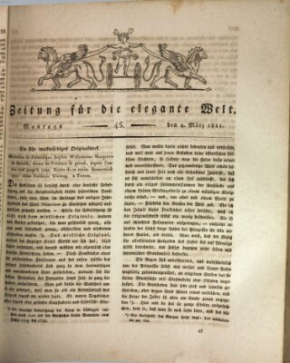 Zeitung für die elegante Welt Montag 4. März 1811
