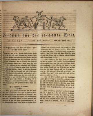 Zeitung für die elegante Welt Freitag 14. Juni 1811