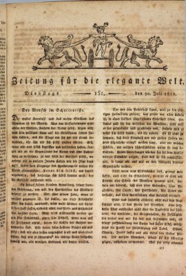 Zeitung für die elegante Welt Dienstag 30. Juli 1811