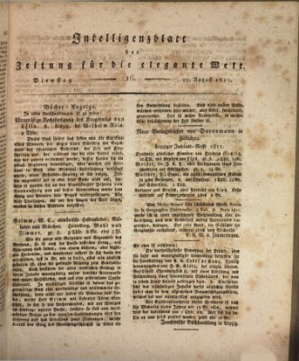 Zeitung für die elegante Welt Dienstag 13. August 1811