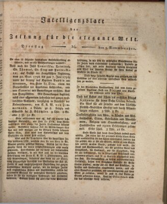 Zeitung für die elegante Welt Dienstag 5. November 1811