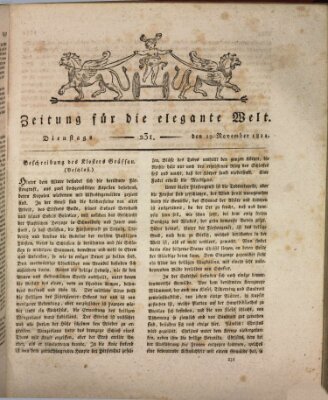Zeitung für die elegante Welt Dienstag 19. November 1811