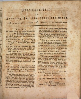 Zeitung für die elegante Welt Samstag 23. November 1811