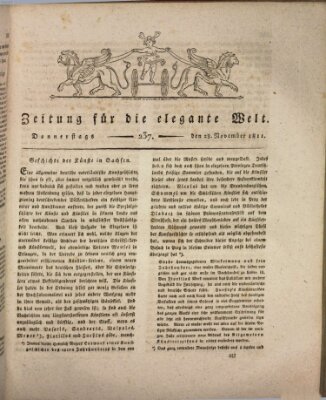 Zeitung für die elegante Welt Donnerstag 28. November 1811