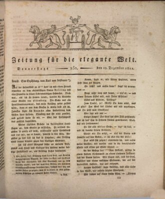 Zeitung für die elegante Welt Donnerstag 19. Dezember 1811