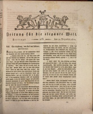 Zeitung für die elegante Welt Freitag 20. Dezember 1811