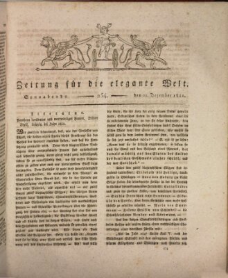 Zeitung für die elegante Welt Samstag 21. Dezember 1811