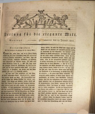 Zeitung für die elegante Welt Montag 13. Januar 1812