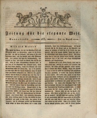 Zeitung für die elegante Welt Samstag 15. August 1812