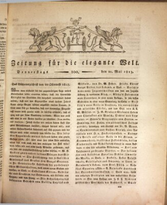Zeitung für die elegante Welt Donnerstag 20. Mai 1813