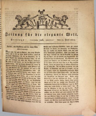 Zeitung für die elegante Welt Freitag 25. Juni 1813