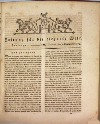Zeitung für die elegante Welt Freitag 3. September 1813