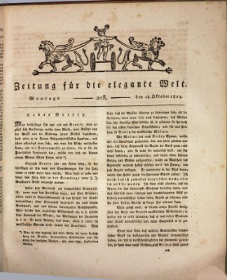 Zeitung für die elegante Welt Montag 18. Oktober 1813