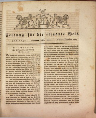 Zeitung für die elegante Welt Freitag 22. Oktober 1813